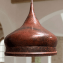 Hammered Copper Onion Dome Pendant – Rustic Ceiling Fixture for Kitchens - Brass For Homes - 