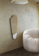 Jolene Mirror - Unlacquered Solid Brass wall mirror for bathrooms, entryways, dressing rooms, and decorative wall styling - view 2