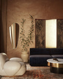 Jolene Mirror - Unlacquered Solid Brass wall mirror for bathrooms, entryways, dressing rooms, and decorative wall styling - view 6