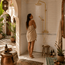 Luxury Brass Rain Shower System with Handheld Shower Shower Systems detail view 3