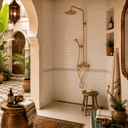 Luxury Brass Rain Shower System with Handheld Shower shower system for primary bathrooms, guest bathrooms, walk-in showers, and classic bath renovations - view 4