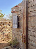 Unlacquered Solid copper shower, outdoor shower, outdoor shower home decor accent for entryways, bathrooms, kitchens, shelves, and warm artisan interiors - view 2