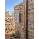 Unlacquered Solid copper shower, outdoor shower, outdoor shower home decor accent for entryways, bathrooms, kitchens, shelves, and warm artisan interiors - view 4