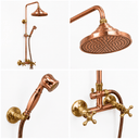 Unlacquered Solid copper shower, outdoor shower, outdoor shower Shower Systems product photo