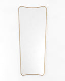 Mariposa Full Length Mirror - Unlacquered Solid Brass wall mirror for bathrooms, entryways, dressing rooms, and decorative wall styling - view 5