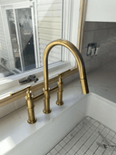 Brass Three Hole Bridge Faucet - Brass For Homes - kitchen - faucets
