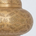 Moroccan Brass Pendant Light – Handcrafted Engraved Ceiling Lamp Pendant Lighting detail view 4