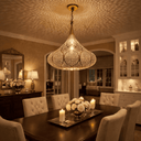 Handmade brass pendant lamp with openwork lattice pattern – Brass For Homes