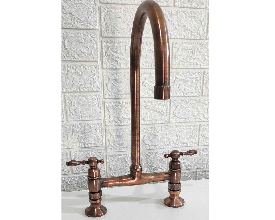 Moroccan Copper Bridge Faucet Kitchen Faucets Kitchen Faucets product photo