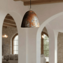 Oxidized Copper Dome Pendant – Rustic Ceiling Light for Warm Kitchen Spaces Pendant Lighting detail view 4