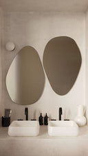 Pebble Mirror - Unlacquered Solid Brass Mirrors detail view 4