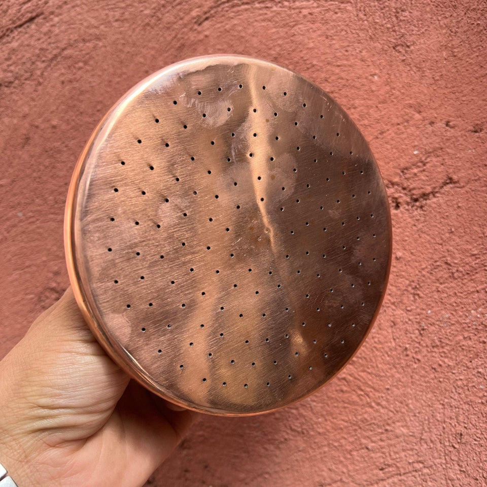 Raw Copper Shower Head, Antique Copper shower head shower system for primary bathrooms, guest bathrooms, walk-in showers, and classic bath renovations - view 1