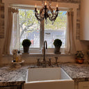 Oil Rubbed Bronze Kitchen Bridge Faucet Vectorian Style - Brass For Homes - kitchen - faucets