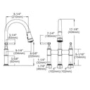 Brass Three Hole Bridge Faucet - Brass For Homes - kitchen - faucets