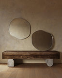 Roland Mirror - Unlacquered Solid Brass Mirrors detail view 3