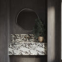 Roland Mirror - Unlacquered Solid Brass wall mirror for bathrooms, entryways, dressing rooms, and decorative wall styling - view 6