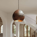 Rustic Hammered Copper Pendant – Dome Ceiling Light for Kitchen Spaces pendant light for kitchen islands, dining rooms, vanities, and warm artisan interiors - view 5