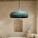 Handcrafted blue oxidized brass pendant – kitchen island ceiling light – Brass For Homes