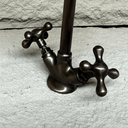Solid Brass Aged Bronze Gooseneck Bathroom Faucet Bathroom Faucets detail view 2