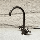 Solid Brass Aged Bronze Gooseneck Bathroom Faucet Bathroom Faucets detail view 4