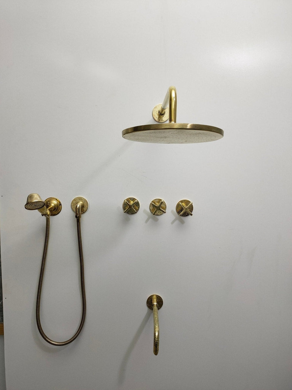 Solid Brass Exposed Shower Set Shower Systems product photo