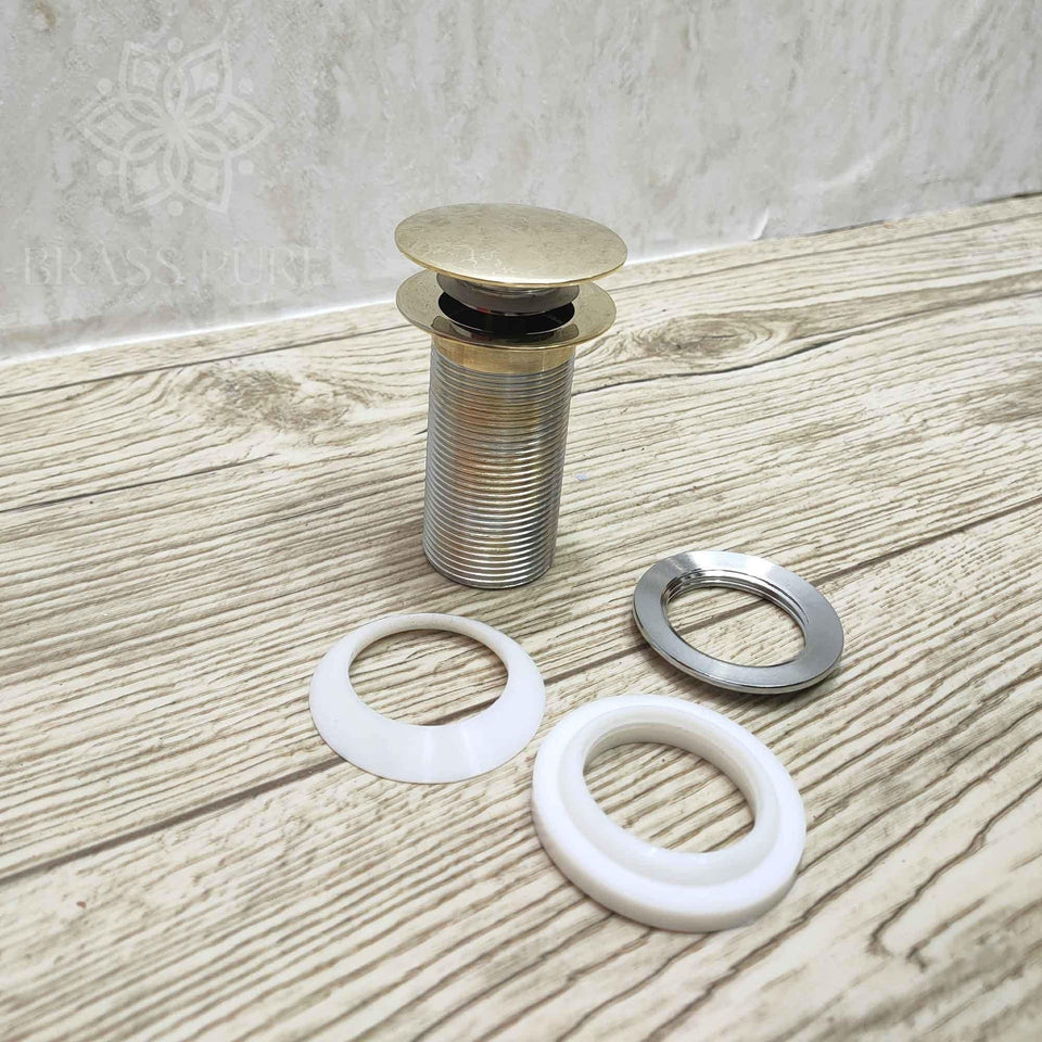 Brass Drain Push Up Sink Drain Sinks product photo