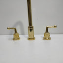 Solid Brass Three Holes Faucet with Lever Handle Sinks detail view 5