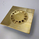 Unlaqauerd Brass Floor Drain - Square Shower Drain shower system for primary bathrooms, guest bathrooms, walk-in showers, and classic bath renovations - view 1