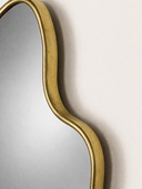 The Gate - Hand-Forged Solid Unlacquered Brass Mirror wall mirror for bathrooms, entryways, dressing rooms, and decorative wall styling - view 6