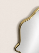 The Hamsa - Hand-Forged Solid Unlacquered Brass Mirror wall mirror for bathrooms, entryways, dressing rooms, and decorative wall styling - view 5