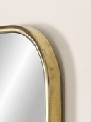 Hand-Forged Solid Unlacquered Brass Mirror Mirrors detail view 5
