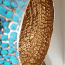 Turquoise Patina Brass Pendant – Dome Ceiling Light for Rustic Interiors Pendant Lighting detail view 3
