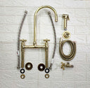 Unlacquered Natural Brass Kitchen Faucet Kitchen Faucets detail view 3