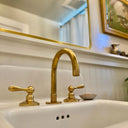 Unlacquered Brass Deck Mounted Faucet Bathroom Faucets detail view 2