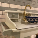 Unlacquered Brass Swan Bathroom Faucet Bathroom Faucets product photo