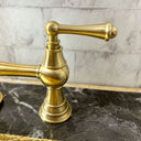 Brass Deck Mount 3 Leg - Brass For Homes - kitchen - faucets