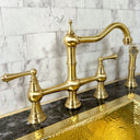 Brass Deck Mount 3 Leg - Brass For Homes - kitchen - faucets