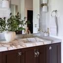 Unlacquered Brass Deck Mounted Faucet Bathroom Faucets product photo