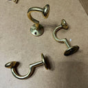 Unlacquered Brass Wall Hooks Crescent Bathroom Hardware product photo