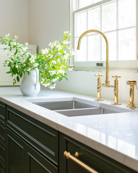 Malmo Brass Bridge Faucet - Brass For Homes - Kitchen - faucets - top - 1 - 10 - pmax