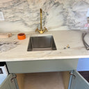 Unlacquered Brass Kitchen Faucet home decor accent for entryways, bathrooms, kitchens, shelves, and warm artisan interiors - view 2
