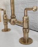 Unlacquered Brass Kitchen Faucet Lever Handles Kitchen Faucets detail view 4