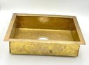 Unlacquered Brass Kitchen Sink home decor accent for entryways, bathrooms, kitchens, shelves, and warm artisan interiors - view 4