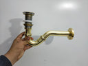 Unlacquered Brass P-Trap Bathroom Hardware Bathroom Hardware detail view 2