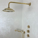 Unlacquered Brass Shower Set home decor accent for entryways, bathrooms, kitchens, shelves, and warm artisan interiors - view 5