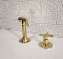 Unlacquered Brass Sprayer With Handle Kitchen Faucets product photo