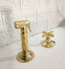 Unlacquered Brass Sprayer With Handle Kitchen Faucets detail view 3