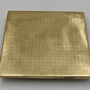 Unlacquered Brass Square Shower Head home decor accent for entryways, bathrooms, kitchens, shelves, and warm artisan interiors - view 1