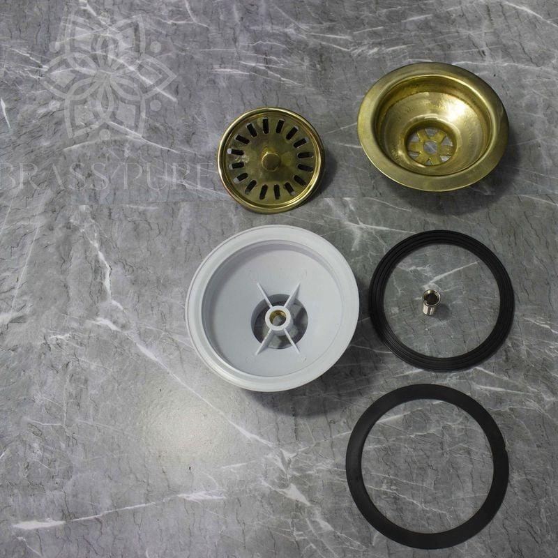 Unlacquered Brass Strainer Sink Sinks product photo