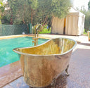 Unlacquered Brass Tub Filler Shower Systems detail view 2